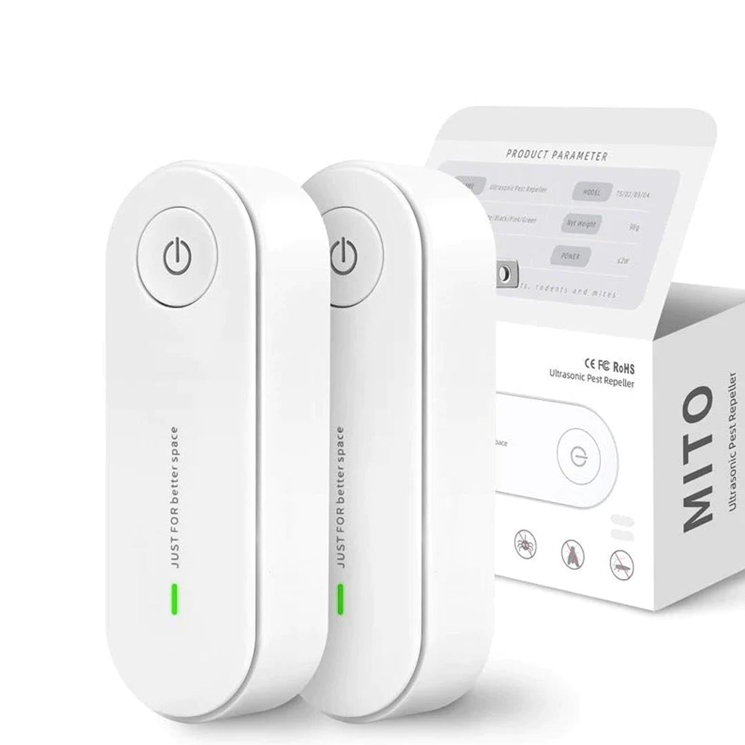 Lisslune | Pack of 2 Ultrasonic Insect Repellent Plug In Mosquito Repellent