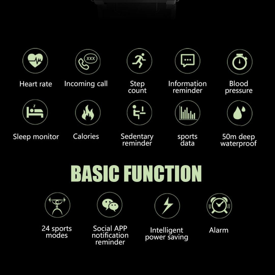 Lisslune | Top rated Military Army Tactical functions Long Life Battery Indestructible Rugged Smartwatch