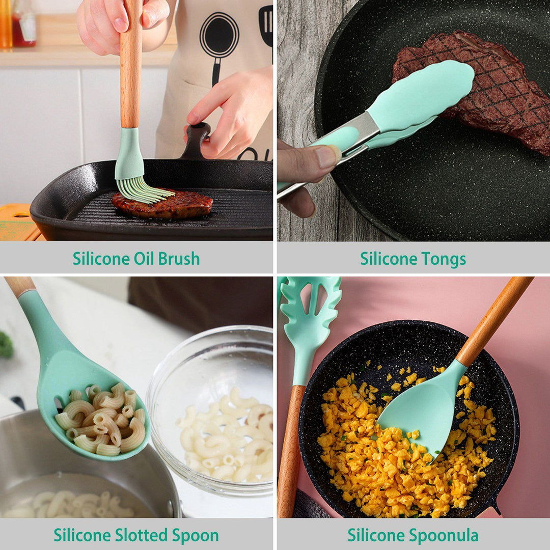 Lisslune | 11-Piece: Silicone Cookware Set