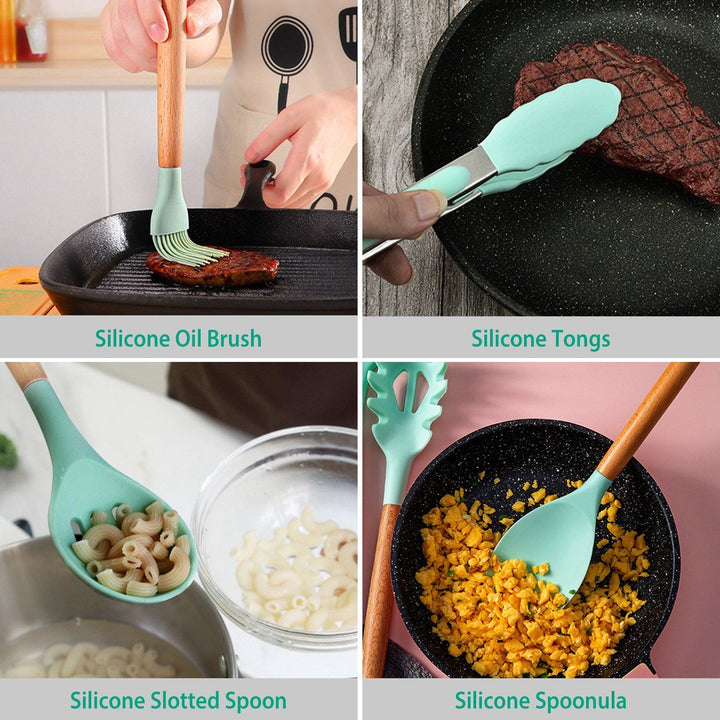 Lisslune | 11-Piece: Silicone Cookware Set