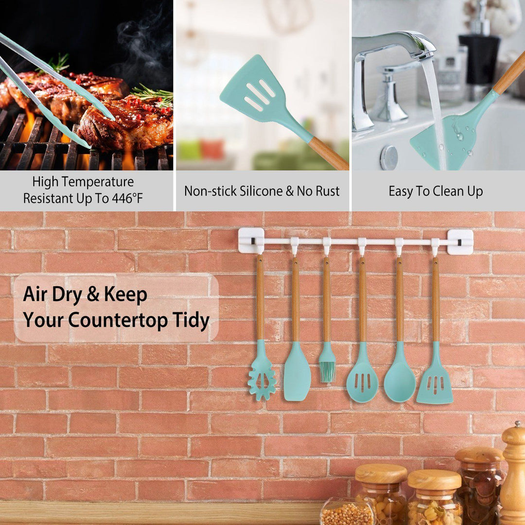 Lisslune | 11-Piece: Silicone Cookware Set