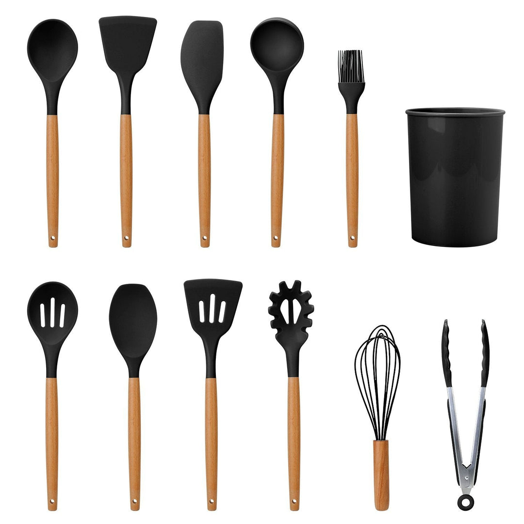 Lisslune | 11-Piece: Silicone Cookware Set