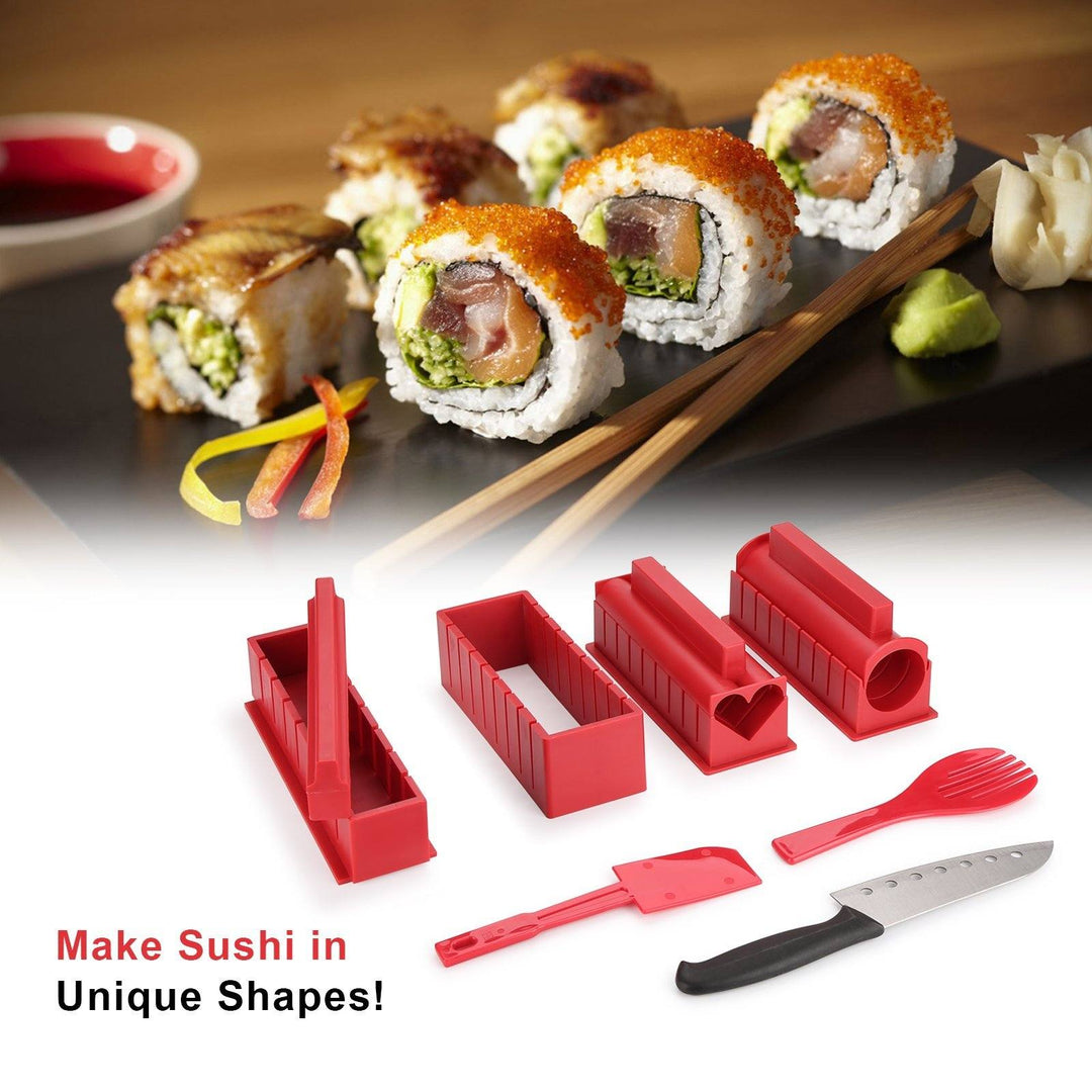 Lisslune | 11-piece: Sushi Maker Set Sushi Rolls with high-quality Sushi Knife