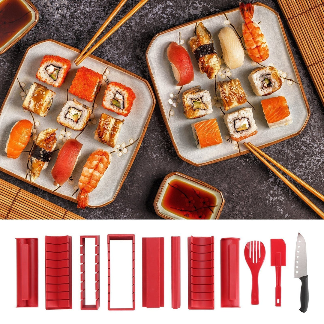 Lisslune | 11-piece: Sushi Maker Set Sushi Rolls with high-quality Sushi Knife