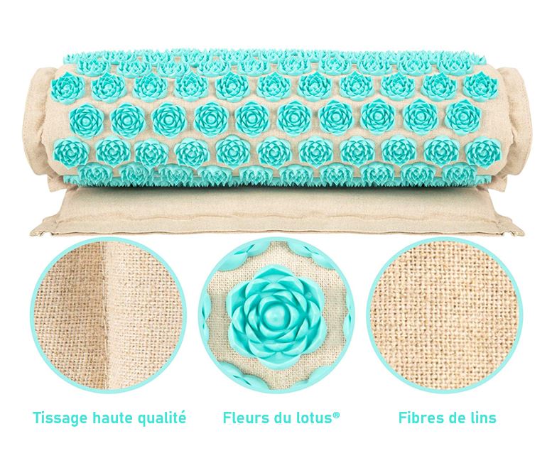 Lisslune | Acupressure mat with Pillow and 5500 Pressure Points – The Florapress Relaxation Set