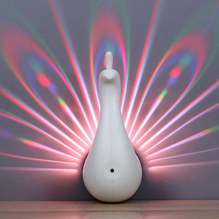 Lisslune | Pink/Green/White Peacock Wall Lighting Modern Stylish Plastic LED Wall Lamp in Multifunctional Light