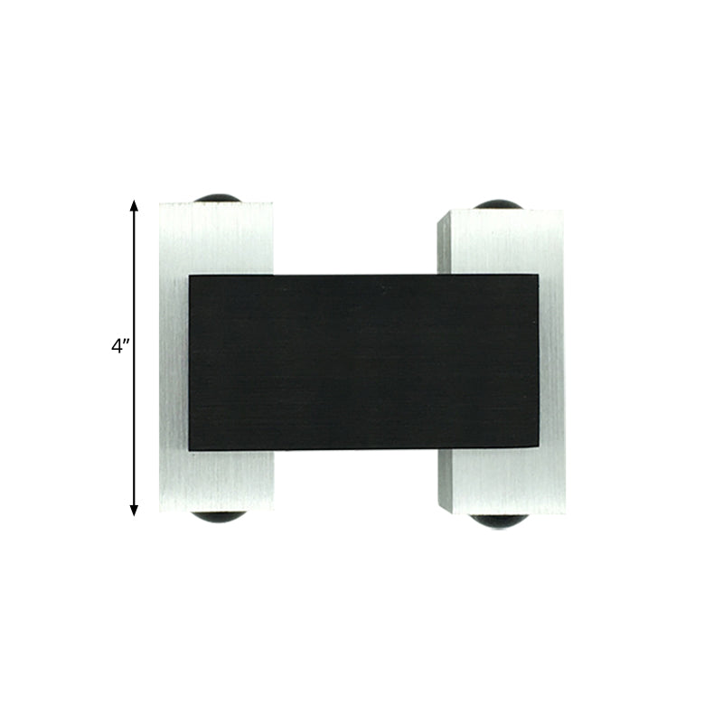 Lisslune | Telescopic Shaped Pub Wall Lighting Ideas Aluminum Modern LED Wall Lamp in Black-Silver, Purple/Yellow/Blue Light