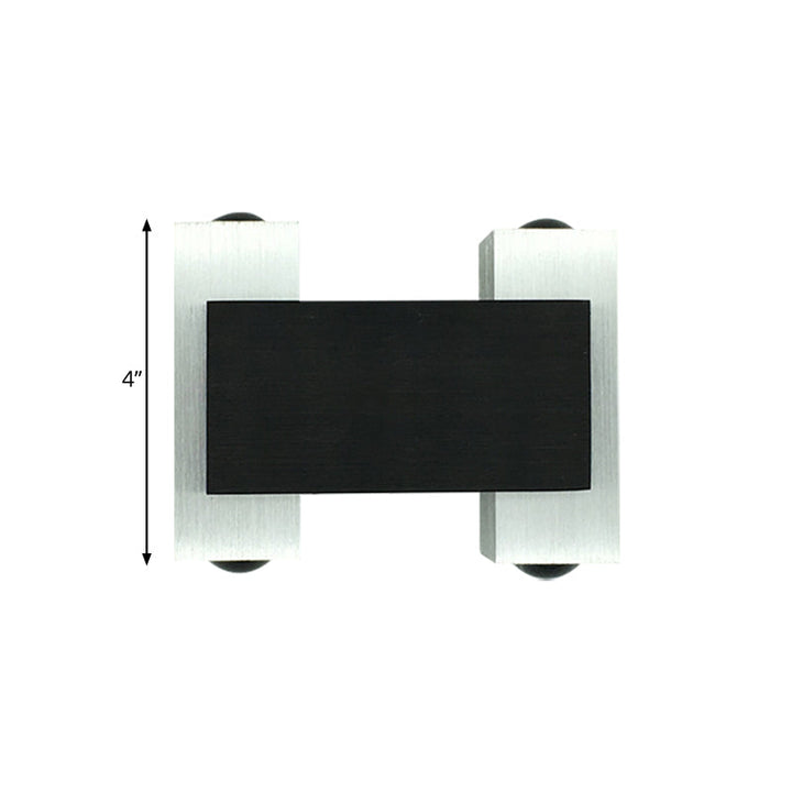 Lisslune | Telescopic Shaped Pub Wall Lighting Ideas Aluminum Modern LED Wall Lamp in Black-Silver, Purple/Yellow/Blue Light