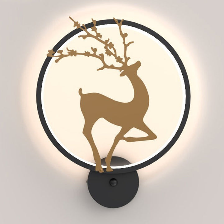 Lisslune | Every Mural Light Fixture Nordic Metallic Bedroom LED Wall Mount Lighting with Black Ring