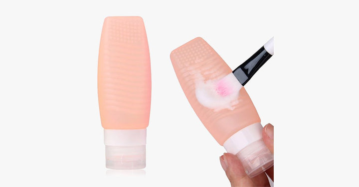 Lisslune | Brush Cleaner & Travel Bottle - Made of Silicone - Refillable, 48 ml