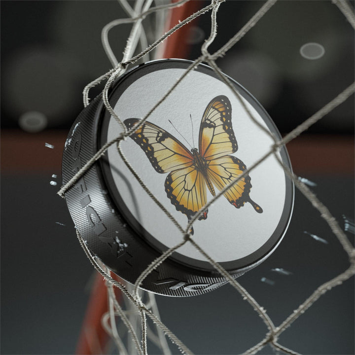 Lisslune | Elite Custom Black Hockey Puck: Luxury Fan Essentials