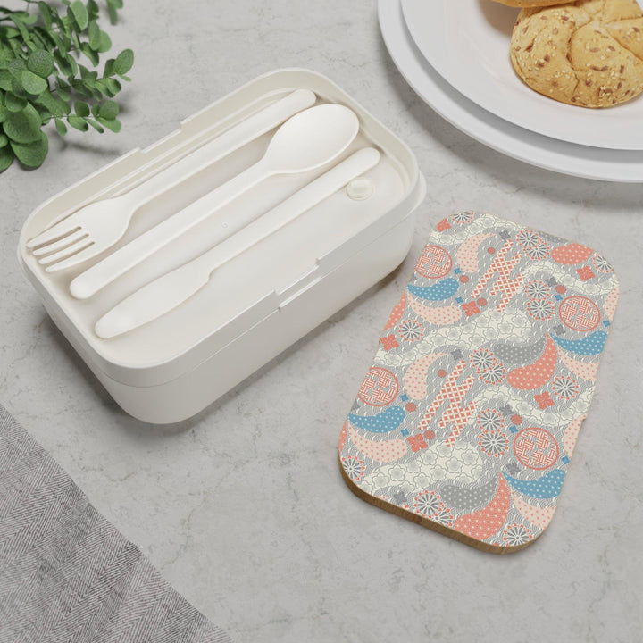 Lisslune | Customizable elegant Japanese bento lunchbox with stylish wooden lid - Transform your lunch experience