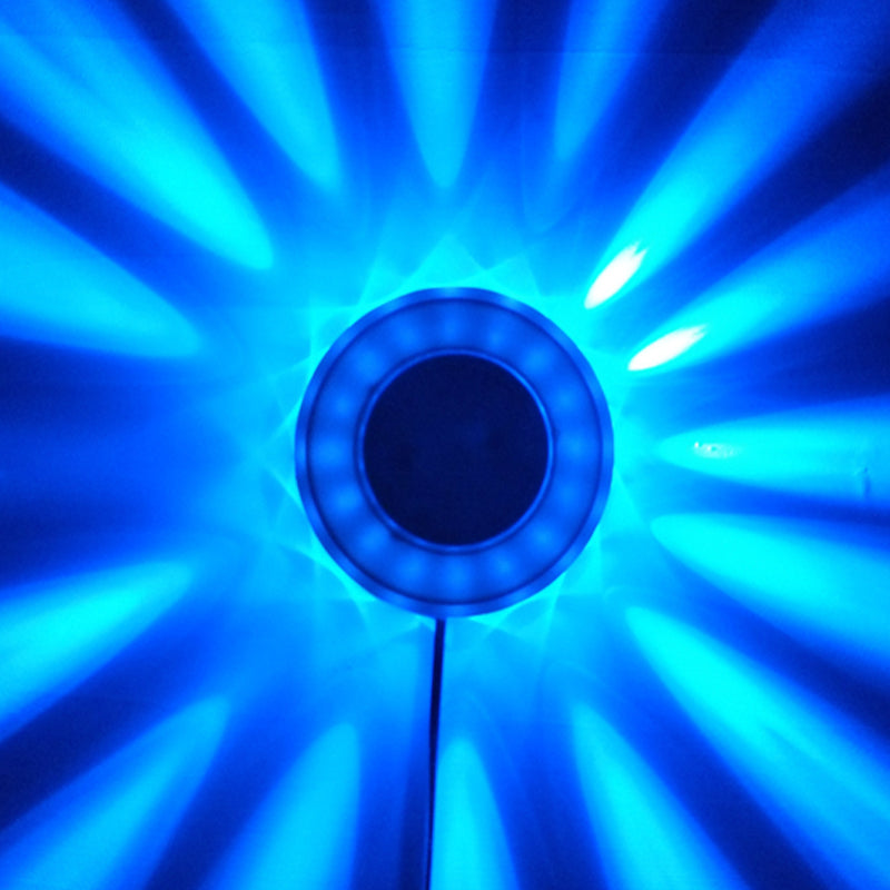 Lisslune | UFO Karaoke Bar Wall Lighting Metal Modernist RGB Color Flashing LED Wall Mounted Fixture in Black/White