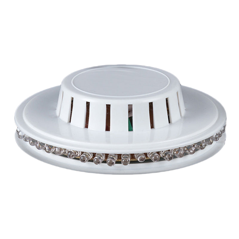 Lisslune | UFO Karaoke Bar Wall Lighting Metal Modernist RGB Color Flashing LED Wall Mounted Fixture in Black/White