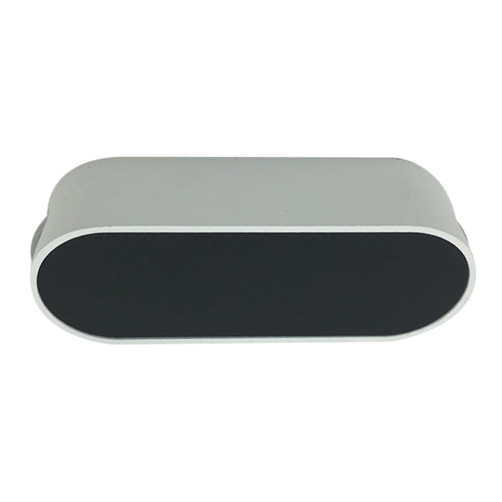 Lisslune | Corridor LED Flush Wall Lamp Simplicity Black and White Wall Lamp with Oblong Metal Shade, Purple/Yellow/Red Light