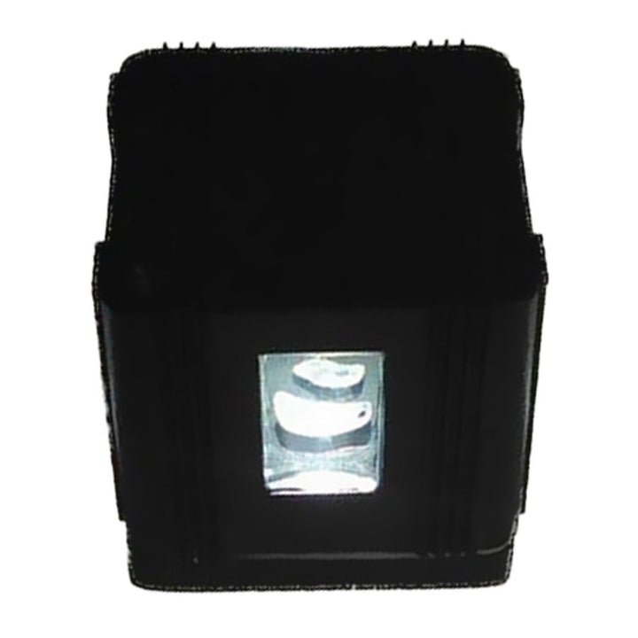 Lisslune | Simple cubic 4-sided wall lighting ideas aluminum party LED wall lamp in black, purple/blue/red light
