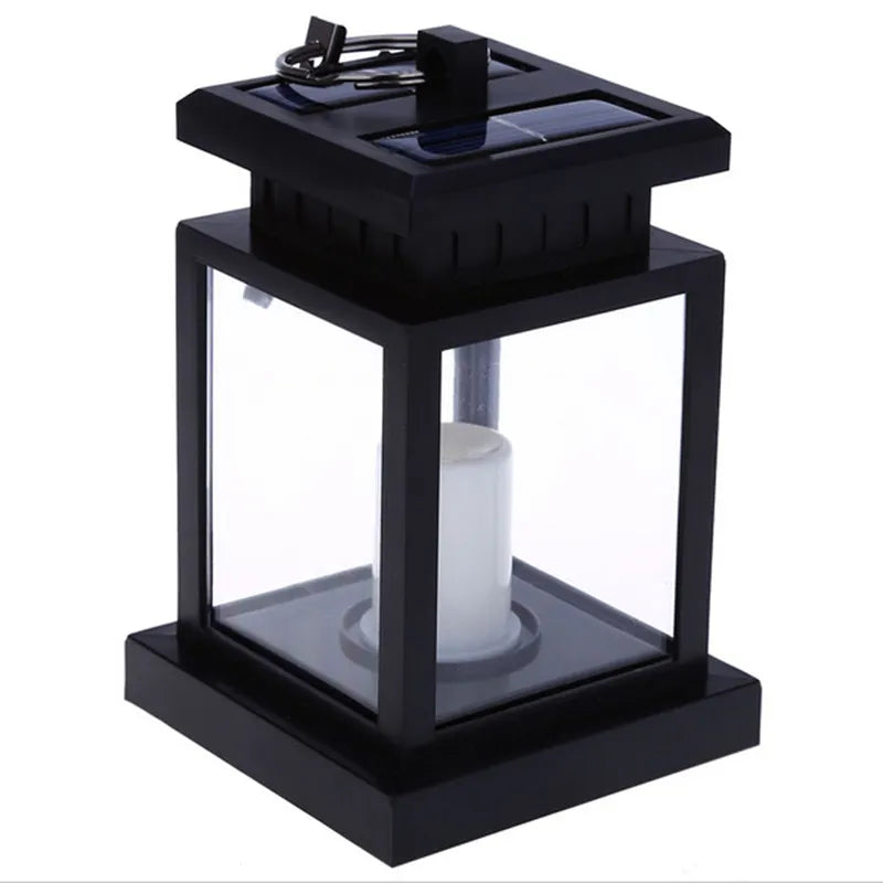 Lisslune | Solar Lantern with LED Candle – Hanging Lamp for Garden & Terrace, Decorative Light for Outdoor
