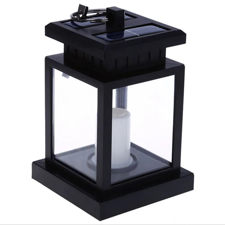 Lisslune | Solar Lantern with LED Candle – Hanging Lamp for Garden & Terrace, Decorative Light for Outdoor