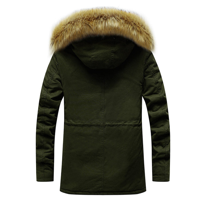 Men's fashionable parka jacket with removable hood and soft inner lining Lisslune