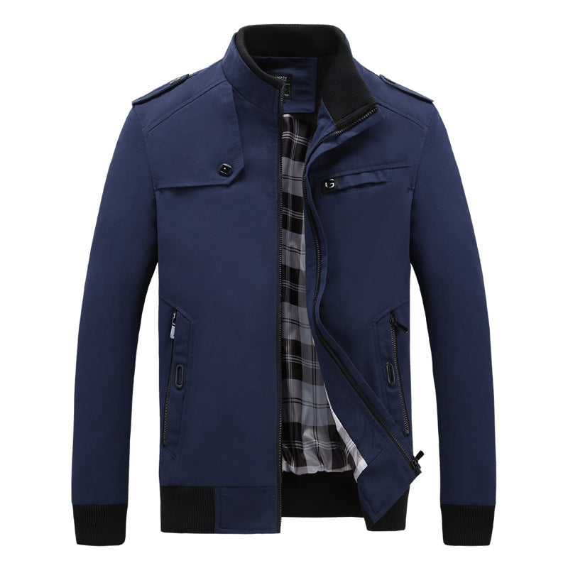 Men's stylish casual jacket in modern biker style Lisslune
