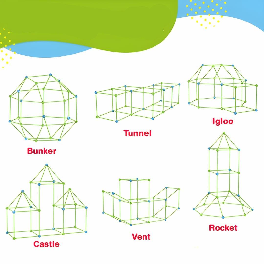Lisslune | Magical Kids Fort – Imaginative Play Castle Tent for Indoor Adventures