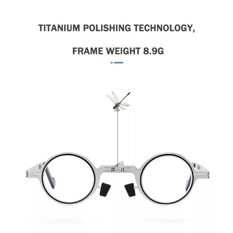 Lisslune | Ultra Light Titanium Material Screwless Foldable Reading Glasses