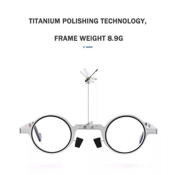 Lisslune | Ultra Light Titanium Material Screwless Foldable Reading Glasses