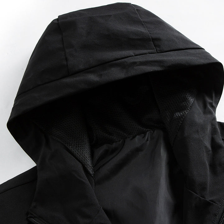 Men's Multifunctional Outdoor Jacket with Adjustable Hood and Practical Pockets Lisslune