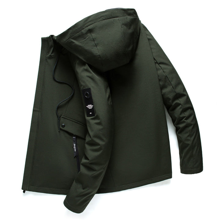 Men's Multifunctional Outdoor Jacket with Adjustable Hood and Practical Pockets Lisslune