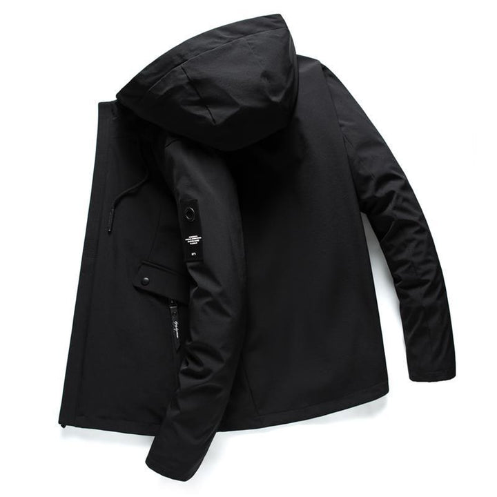 Men's Multifunctional Outdoor Jacket with Adjustable Hood and Practical Pockets Lisslune