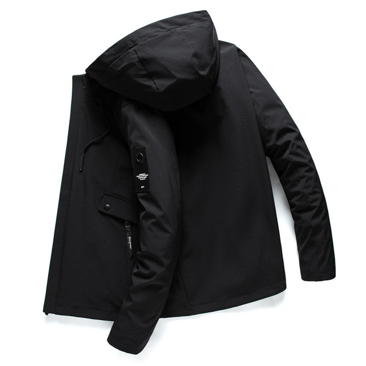 Men's Multifunctional Outdoor Jacket with Adjustable Hood and Practical Pockets Lisslune