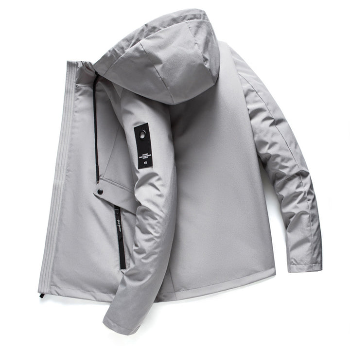 Men's Multifunctional Outdoor Jacket with Adjustable Hood and Practical Pockets Lisslune