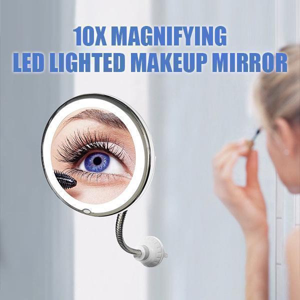 Lisslune | 10x magnification LED illuminated makeup mirror
