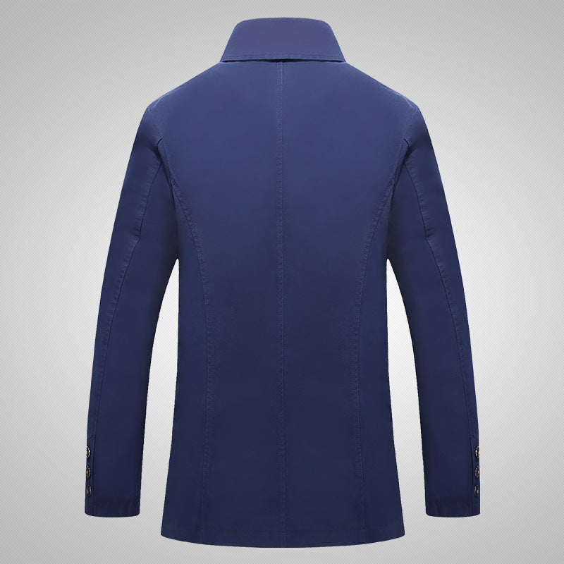 Men's Fashionable Transitional Jacket with Elegant Print In The Lining Lisslune