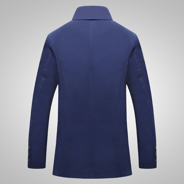 Men's Fashionable Transitional Jacket with Elegant Print In The Lining Lisslune