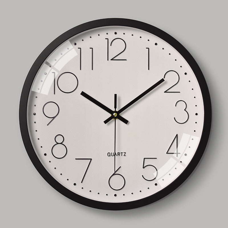 Lisslune | Simple Design 3D Silent Classroom Wall Clock 30 cm