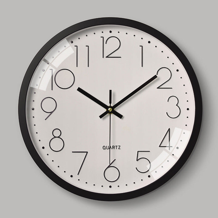 Lisslune | Simple Design 3D Silent Classroom Wall Clock 30 cm