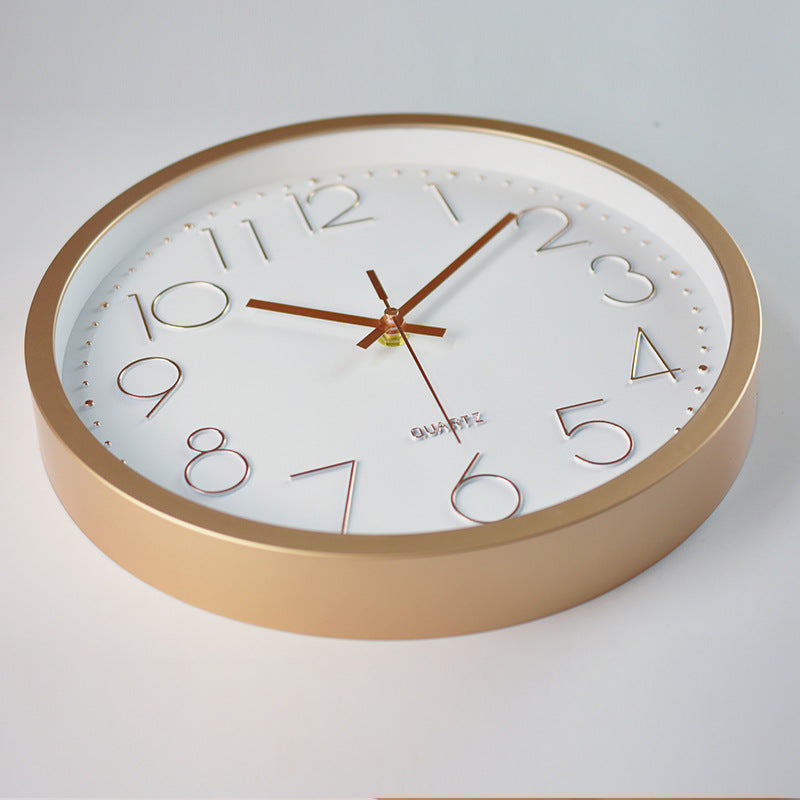 Lisslune | Simple Design 3D Silent Classroom Wall Clock 30 cm