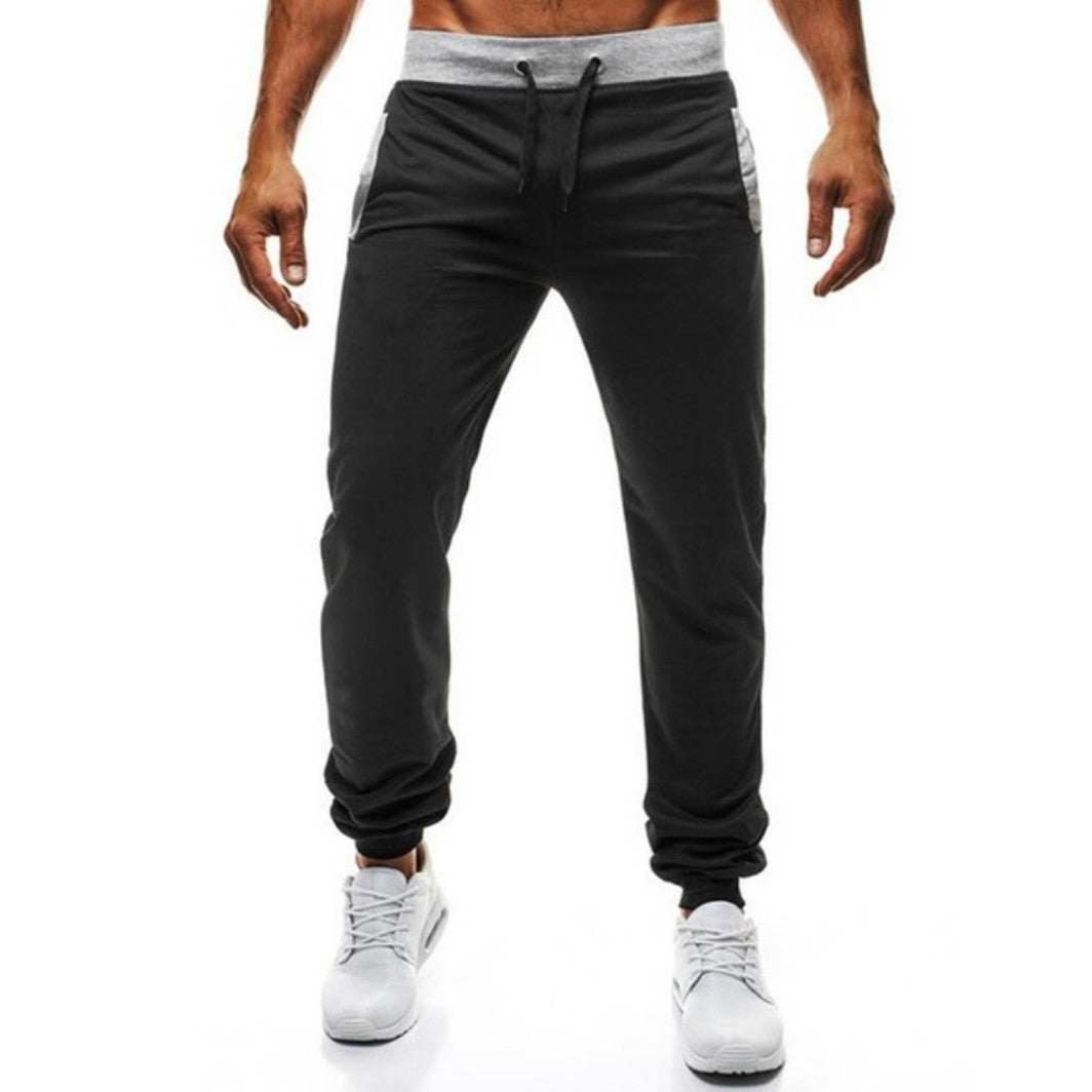 Men's Sporty Leisure Pants with Elastic Waistband and Practical Pockets Lisslune