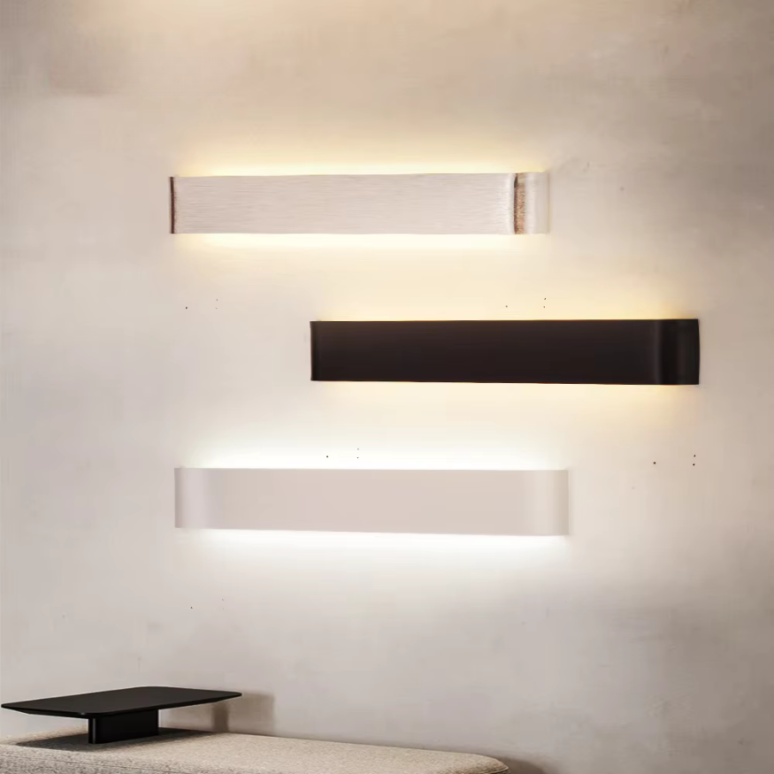 Lisslune | Nordic LED Wall Light - Modern Brushed Aluminum Indoor Wall Light