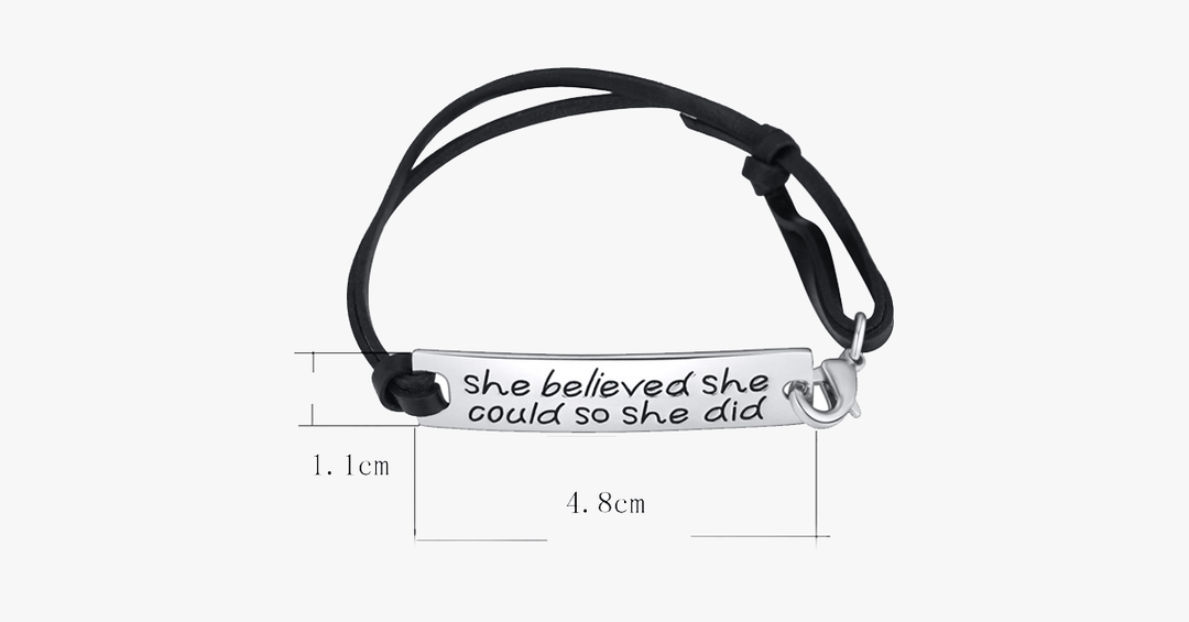 Lisslune | She believed she could, so she did Bracelet