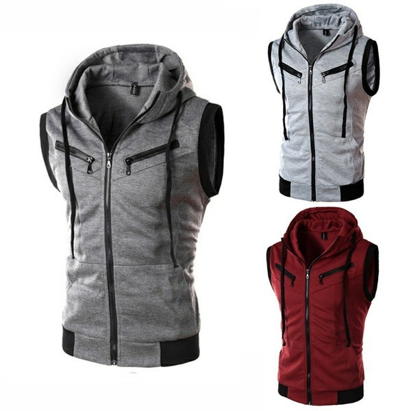 Men's Sports Hoodie Vest Lisslune