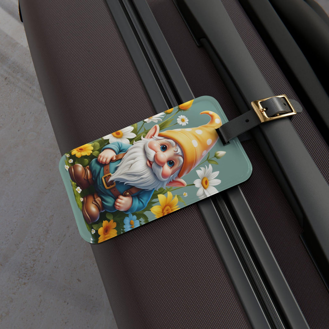 Lisslune | Charming Gnome Luggage Tag for Fun Travel Experiences