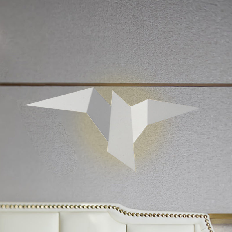 Lisslune | Metallic Bird-like Wall Light Modernist White/Black/Gold Finish LED Wall Lamp Fixture in White/Warm/Natural Light