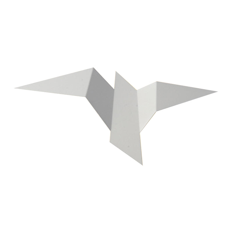 Lisslune | Metallic Bird-like Wall Light Modernist White/Black/Gold Finish LED Wall Lamp Fixture in White/Warm/Natural Light