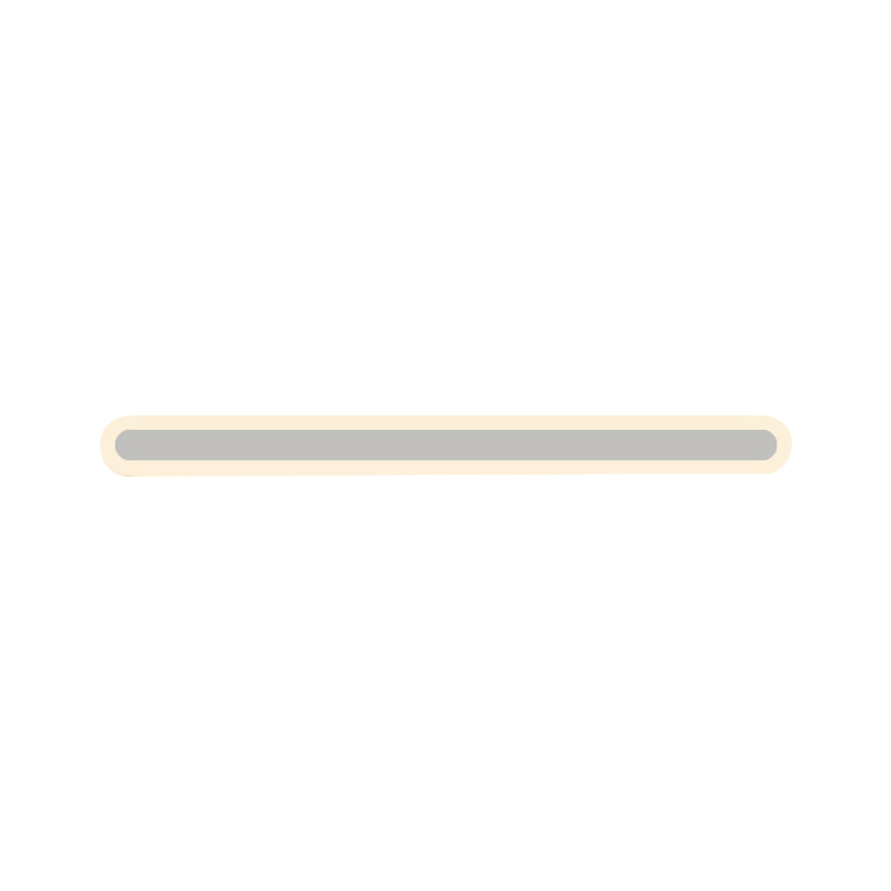 Lisslune | White linear wall sconce Simplicity LED acrylic wall lamp in white/warm light, 16"/23.5"/31.5" long