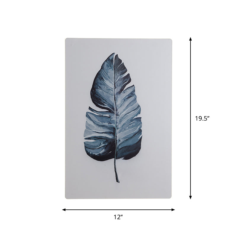 Lisslune | White Rectangle Banana Leaf Wall Lamp Nordic Style LED Acrylic Wall Light