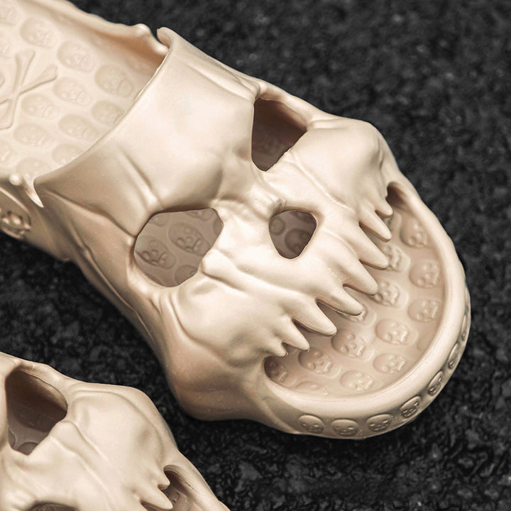 Lisslune | Skull Design Single Band Slippers