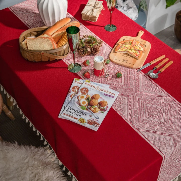 Lisslune | Glisstra Geometric Tassel Tablecloth
