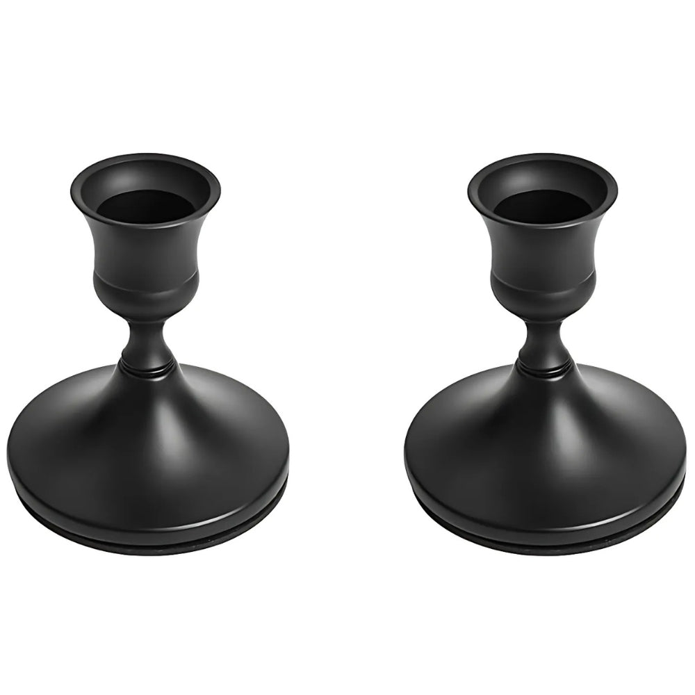 Lisslune | Shimmering Vintage Candle Holder | 2pc Set